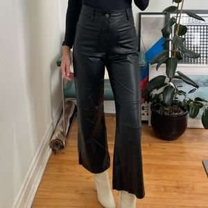 Zara faux leather pants
